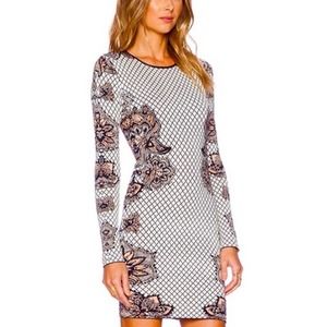 Torn by Ronny Kobo Mammie Jaquard Dress NWT M